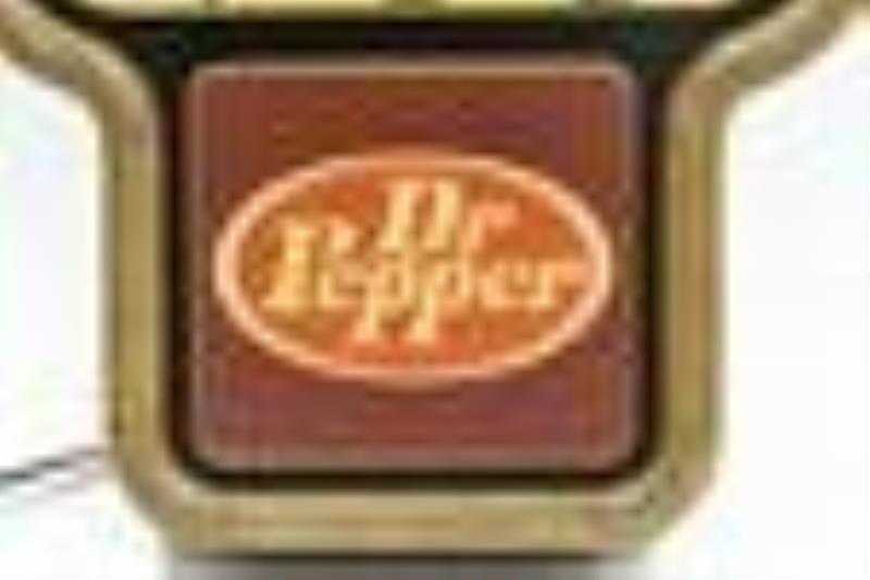 Vintage Dr. Pepper Lighted Motion Adv Clock