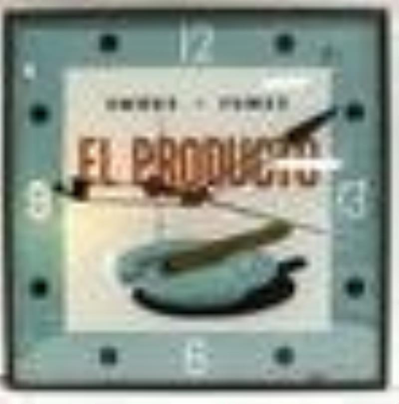 Vintage El Producto Cigars Lighted Glass Adv Clock