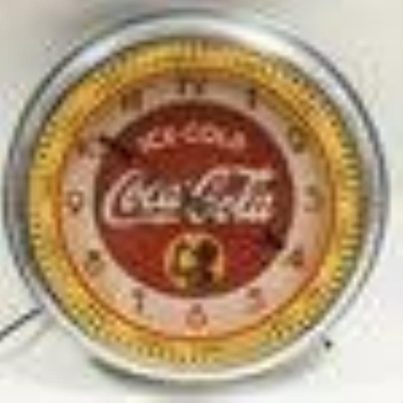 20\\\” Coca-Cola Neon Spinner Illusion Wheel Clock