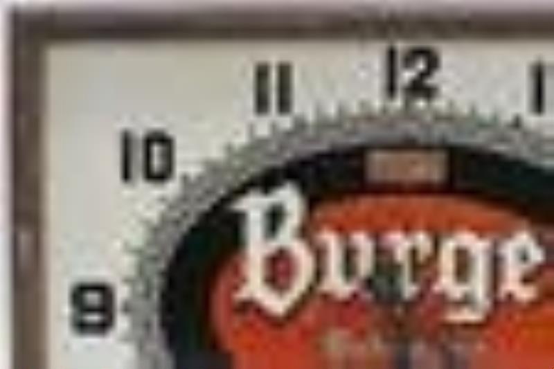 Vintage SST Burger Beer Advertising Clock sign