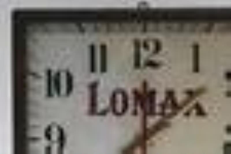 Vintage Lomax Ginger Ale Advertising Clock