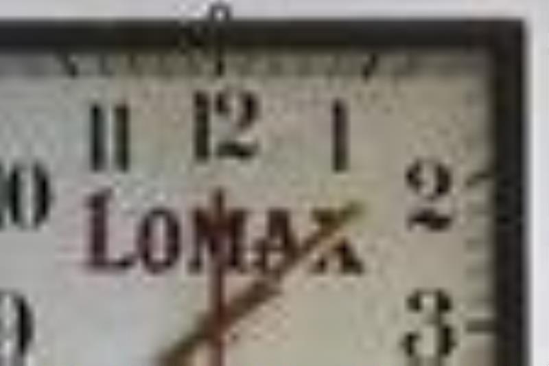 Vintage Lomax Ginger Ale Advertising Clock