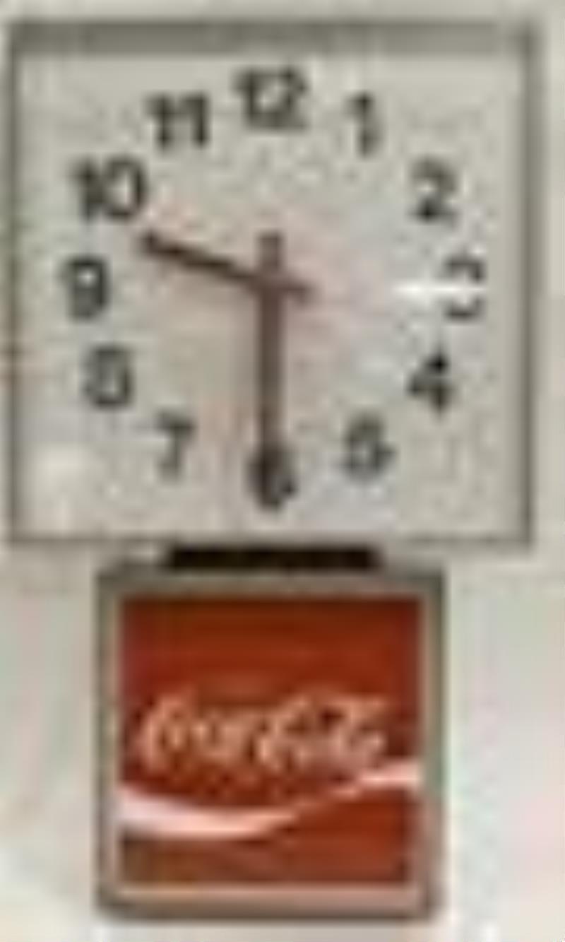 Vintage Coca-Cola Advertising Plastic Clock