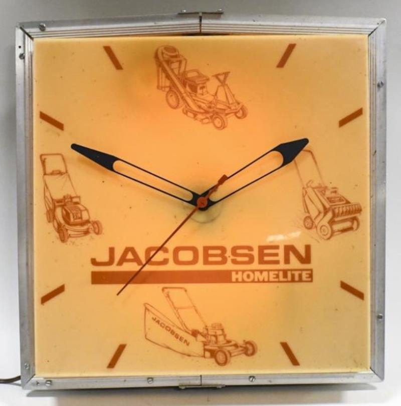 Vintage Jacobsen Homelite Lighted Adv Clock