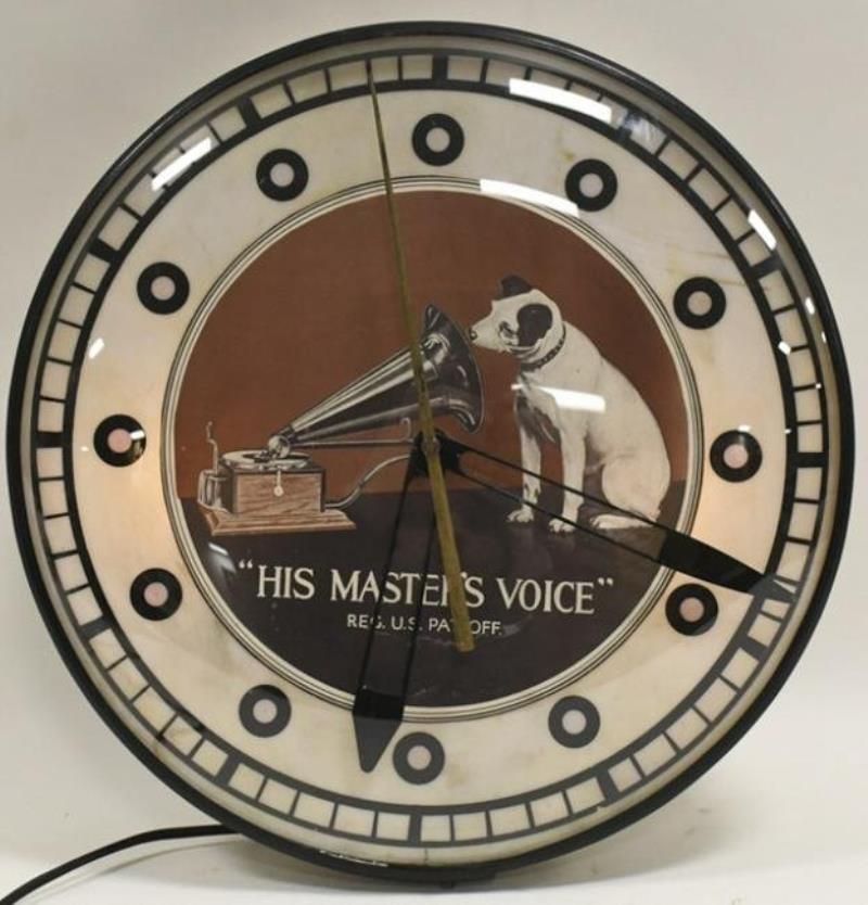 Vintage Fantasy RCA Lighted Advertising PAM Clock