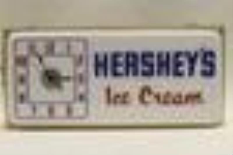 Vintage Hershey’s Ice Cream Lighted Adv Clock