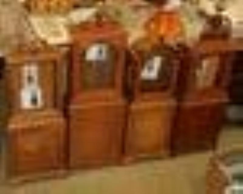 Four Federal Style Shelf Clock Cases
