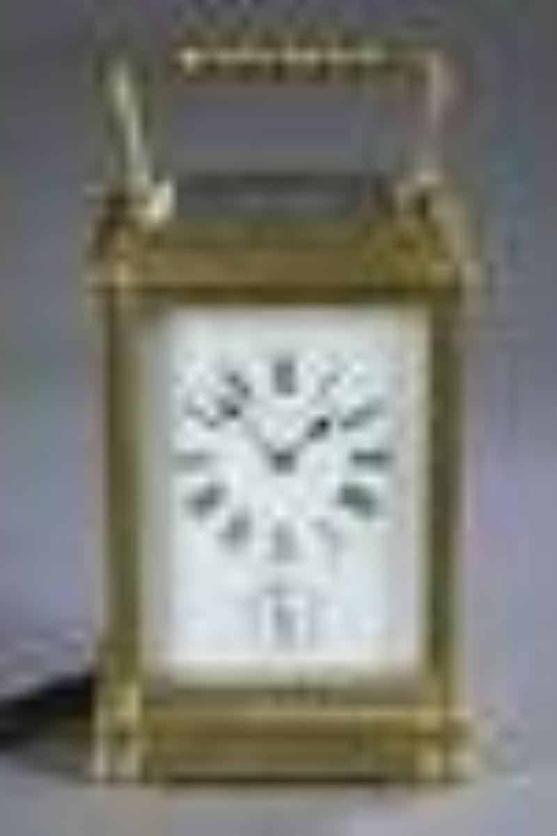 Tiffany & Co. carriage alarm clock.