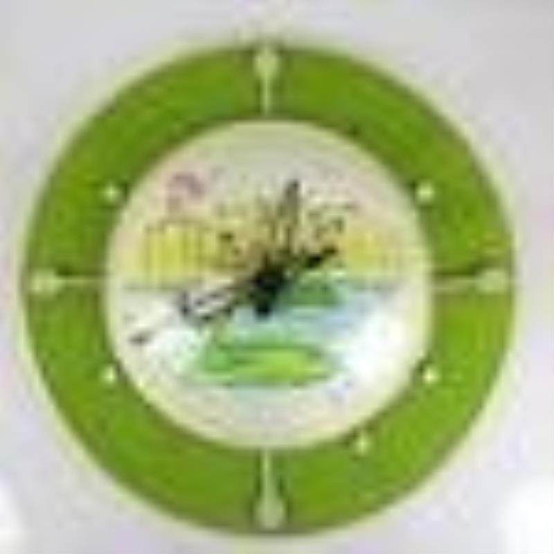 Frogs Playing Tennis Wall Clock