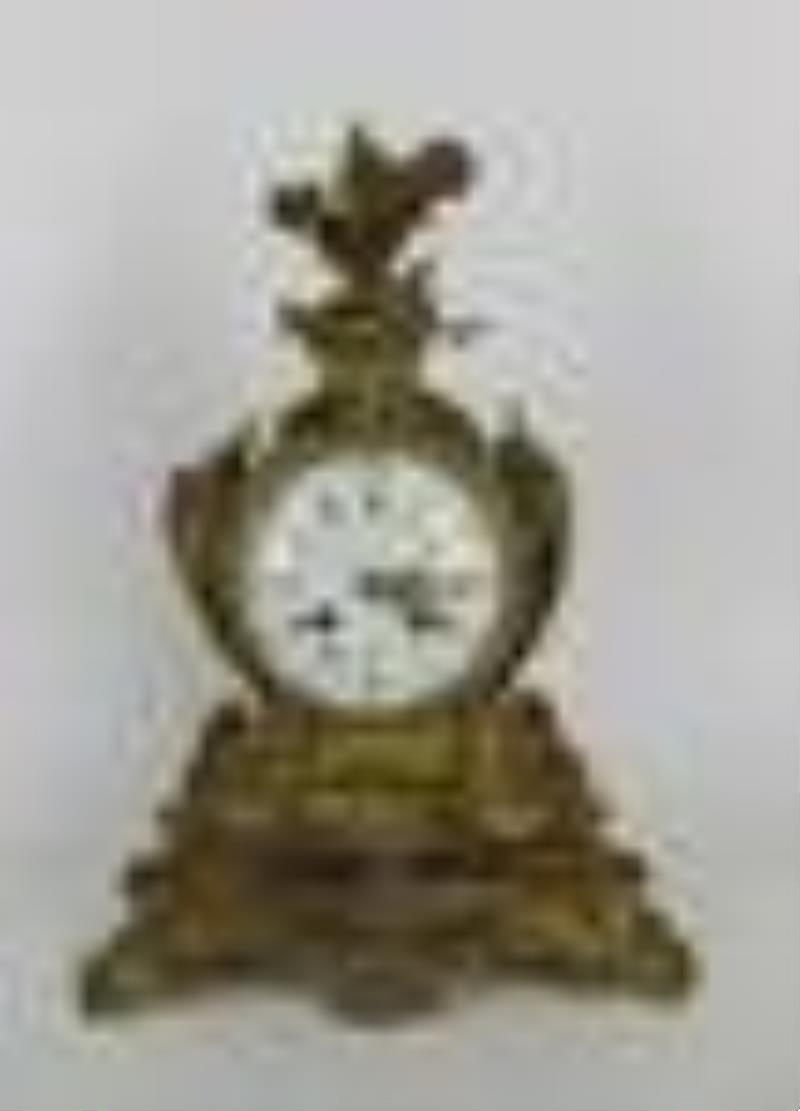 Richond Paris French Louis XV Style Bronze Clock.