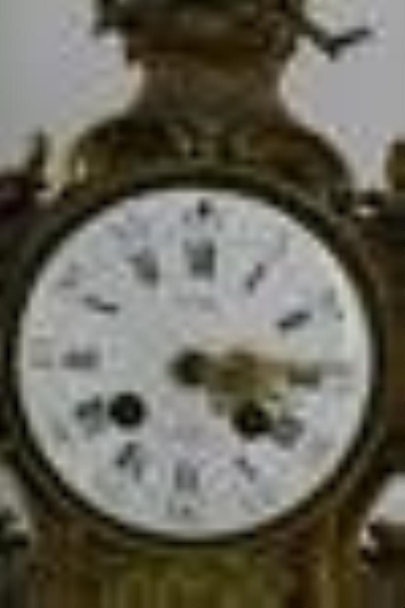 Richond Paris French Louis XV Style Bronze Clock.