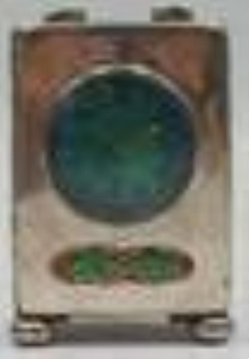 SILVER. Liberty & Co. Enameled Silver Cymric Clock