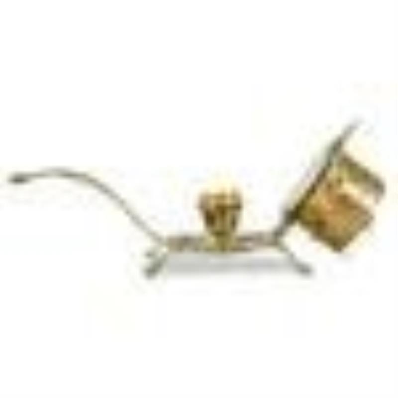 Champleve Candle Holder With Clock
