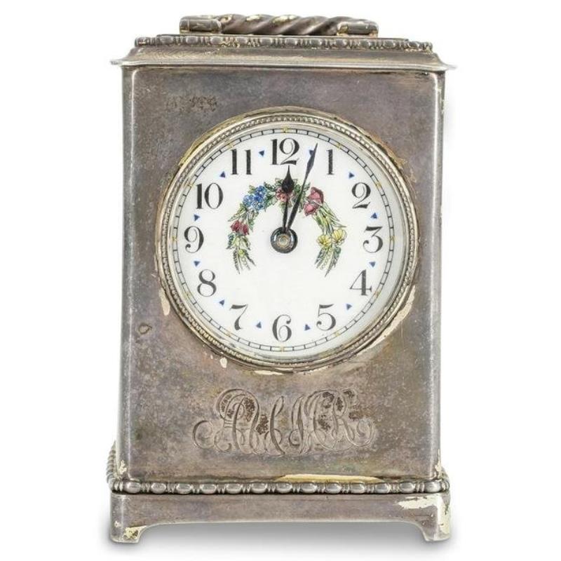 Gorham Company Sterling Silver Carriage Clock