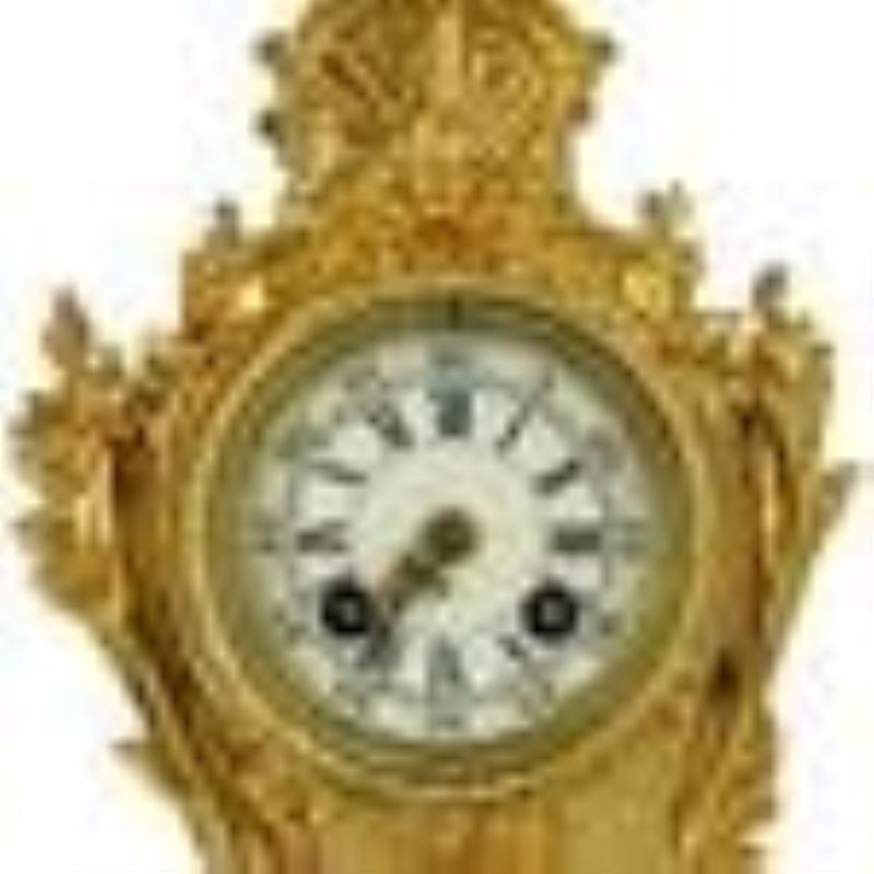 Antique Vincent & Cie French Gilt Bronze Mantel Clock