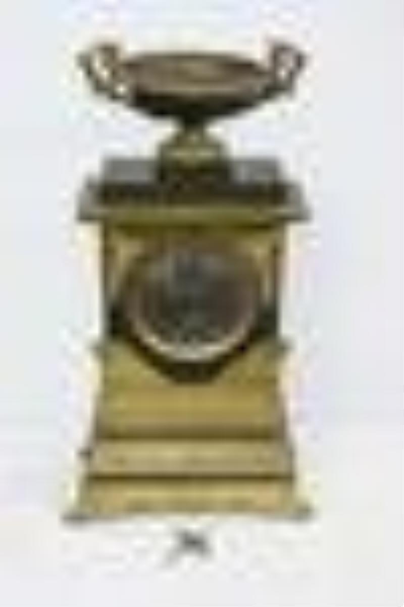 French mid-19th c. silk thread 8-day clock