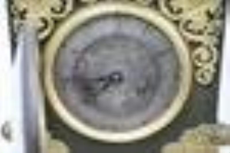 French mid-19th c. silk thread 8-day clock