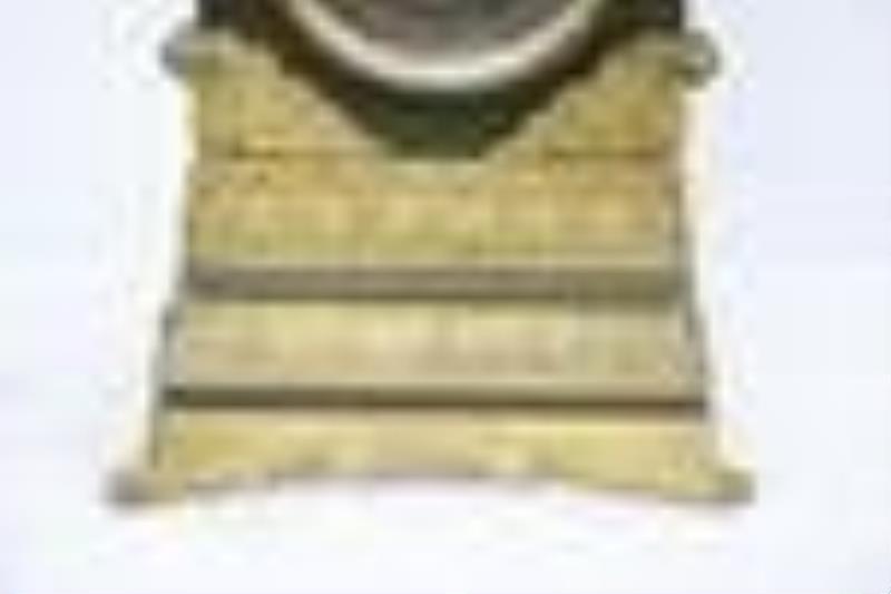 French mid-19th c. silk thread 8-day clock