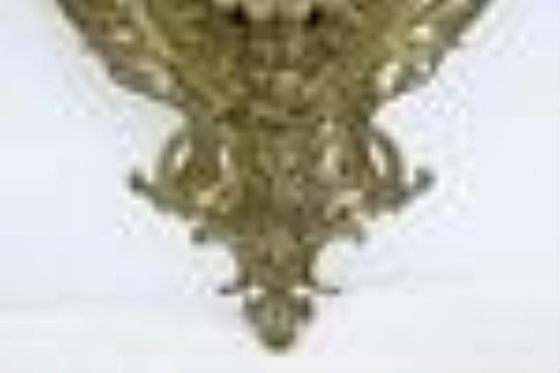19th c. gilt bronze Germany 8-day wall clock