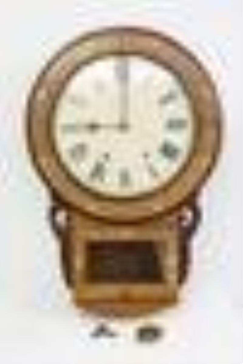 Fine American wall clock with English mechanism