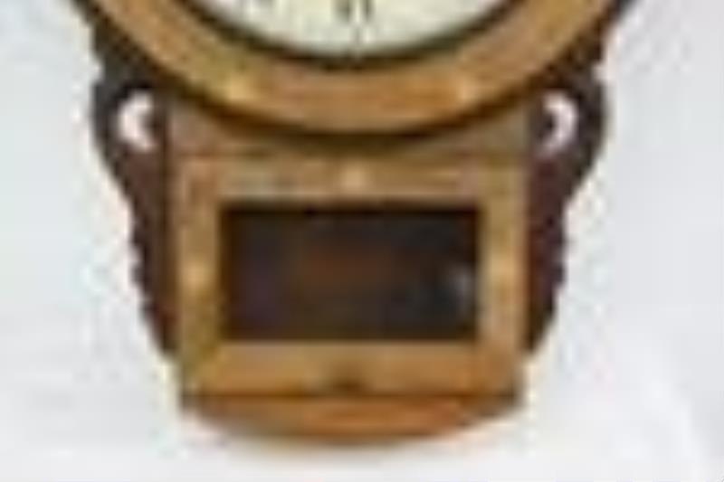 Fine American wall clock with English mechanism