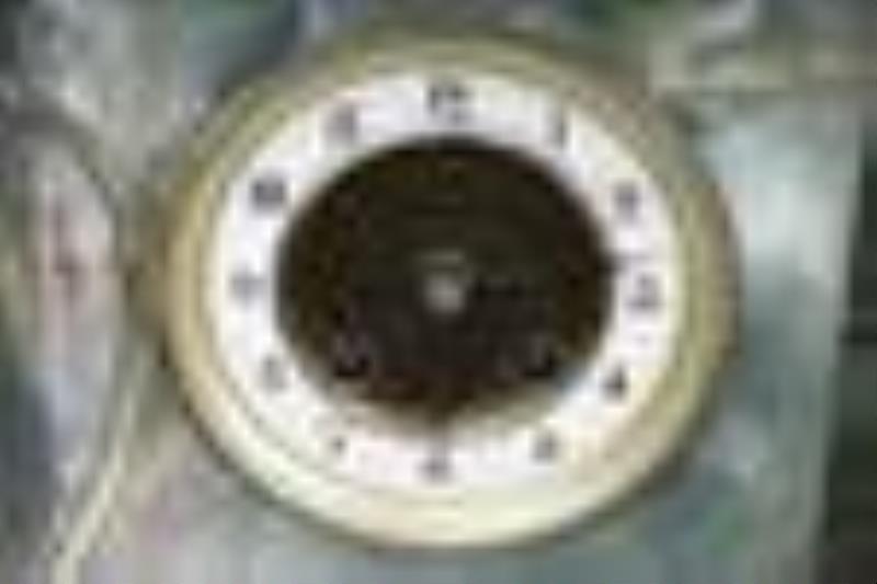 19th/20th c. onyx cased Germany 8-day table clock