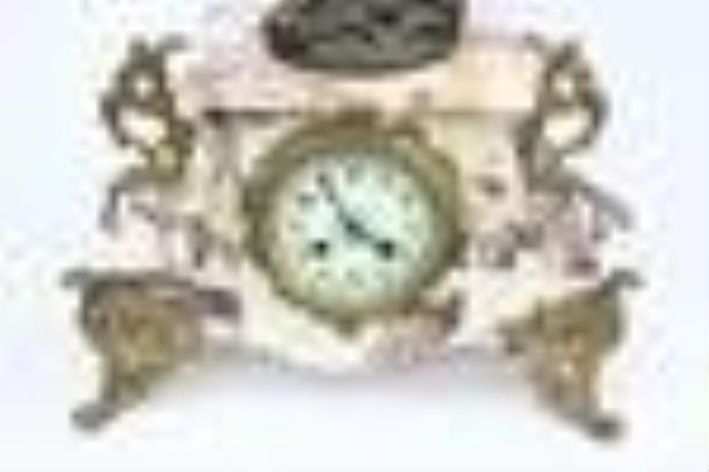 Antique French marble based clock