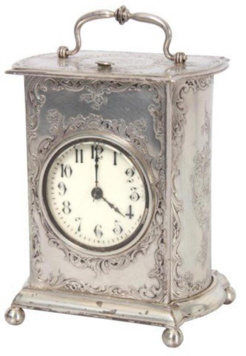 Gorham Sterling Silver Carriage Clock