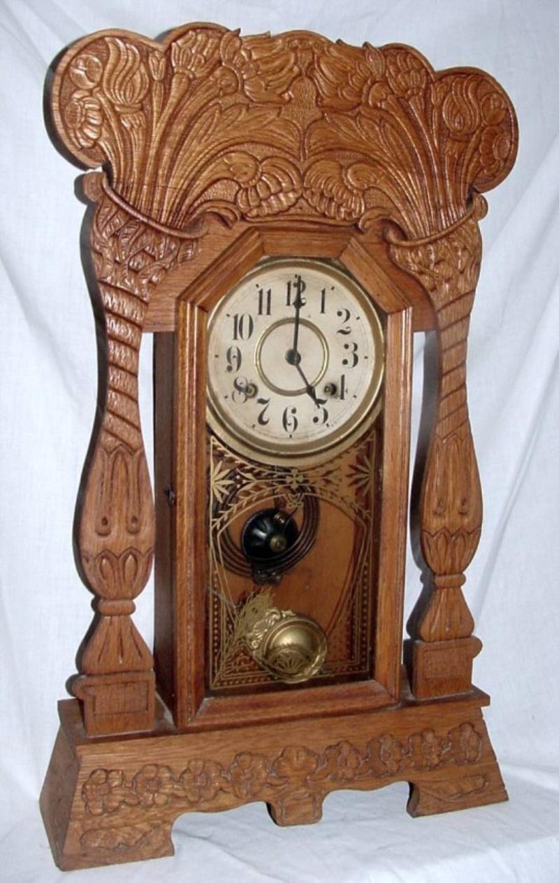 New Haven Oak Kitchen Clock