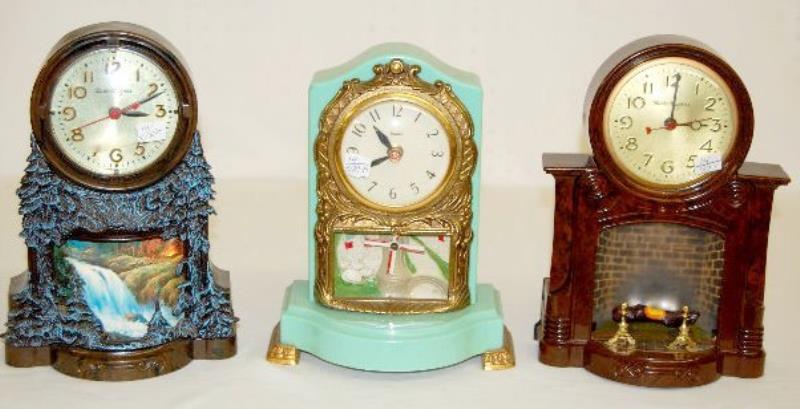 3 Mastercrafters & United Lighted Motion Clocks