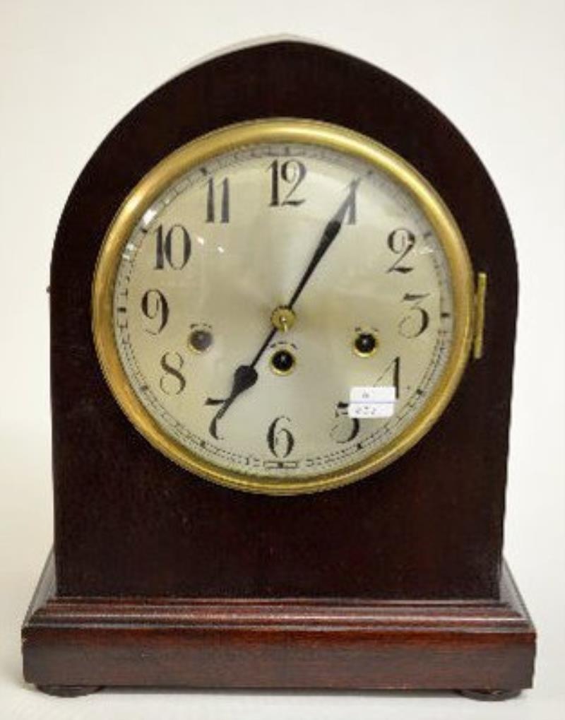 Junghans WMC Chiming Mahogany Shelf Clock