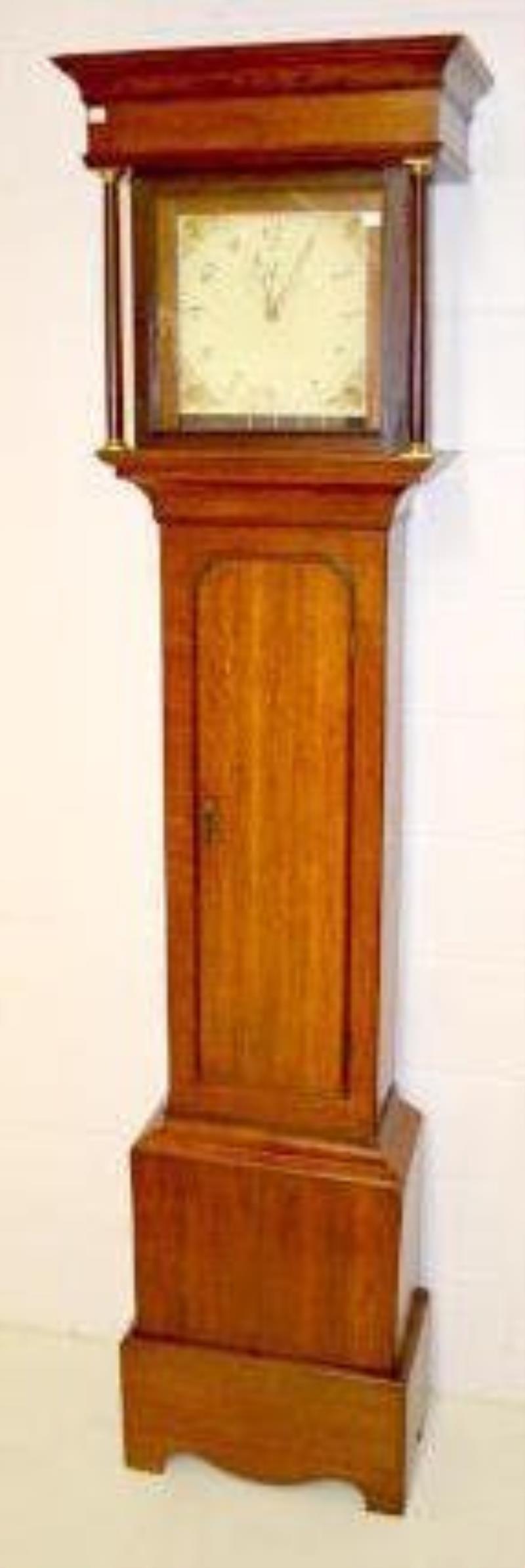 English Oak Grandfather Clock