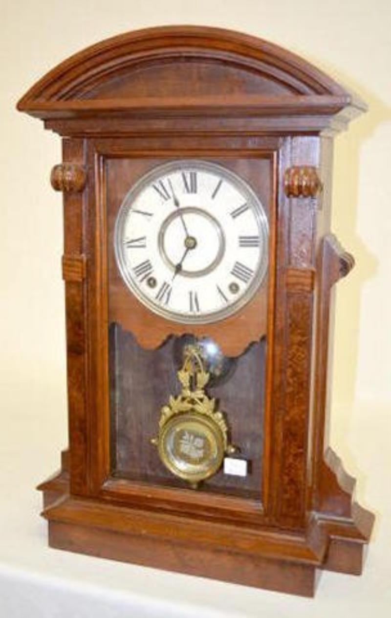 Seth Thomas City Series “St. Paul” Walnut Shelf Clock