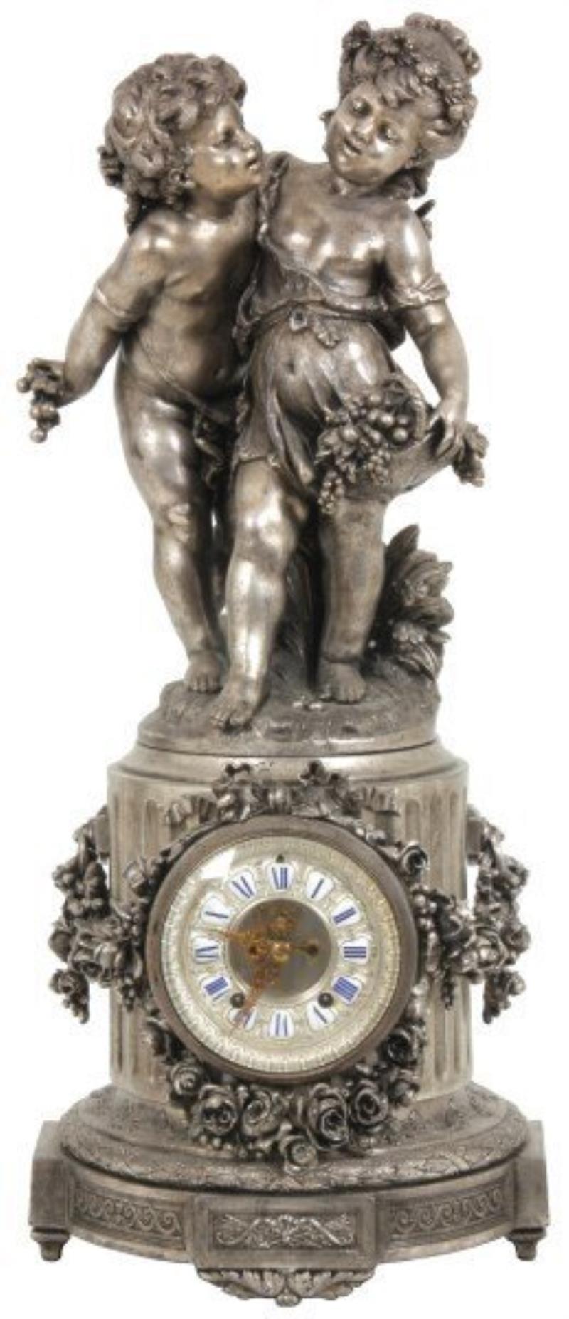 Ansonia Figural Mantle Clock