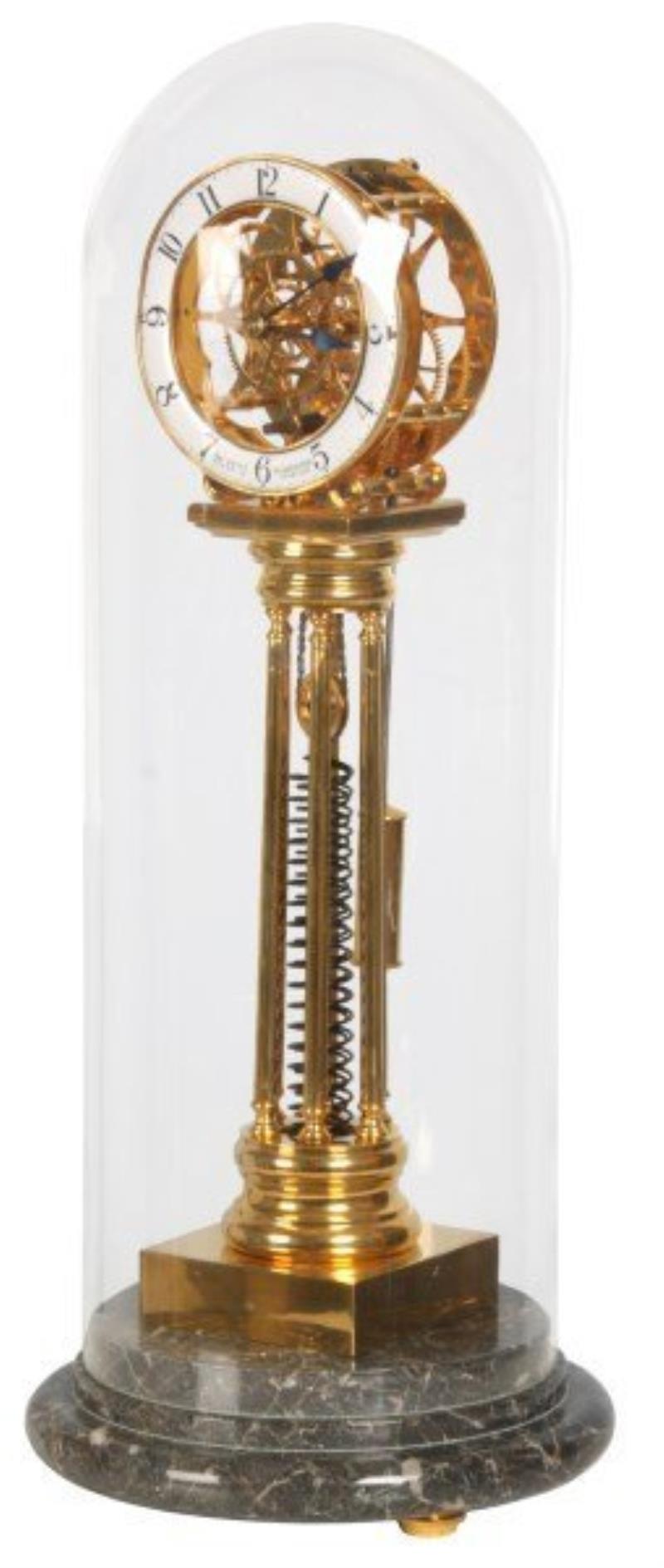 Reproduction Single Fusee Skeleton Clock