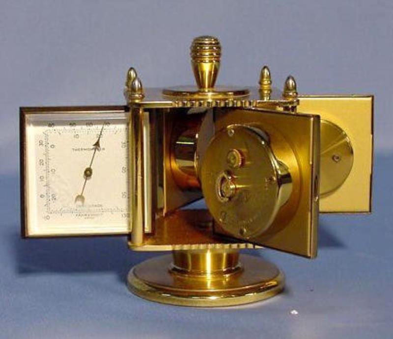 Imhof Swiss Rotating Clock with Barometer