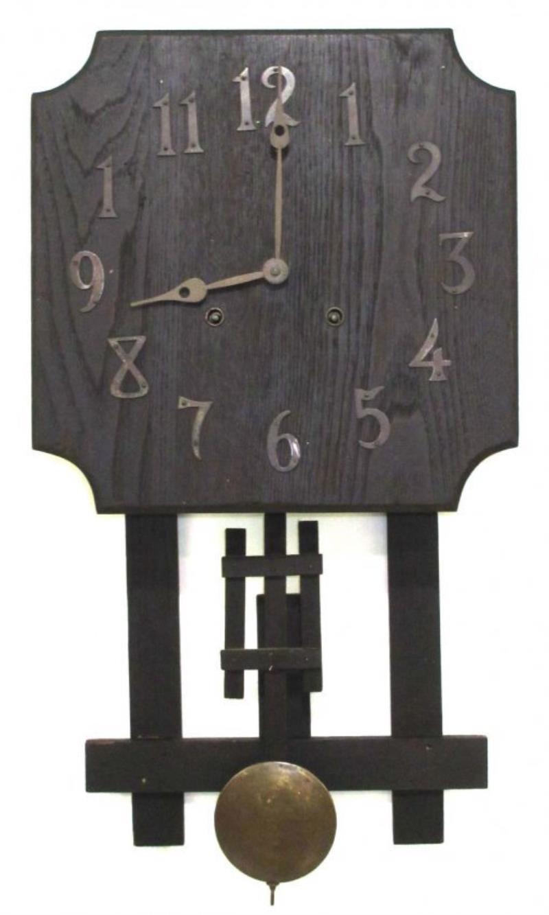 Mission Oak Wall Clock