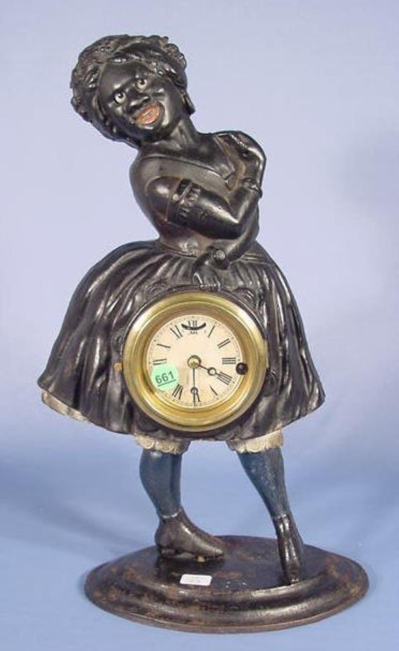 Waterbury Topsey Cast Iron Blinking Eye Clock