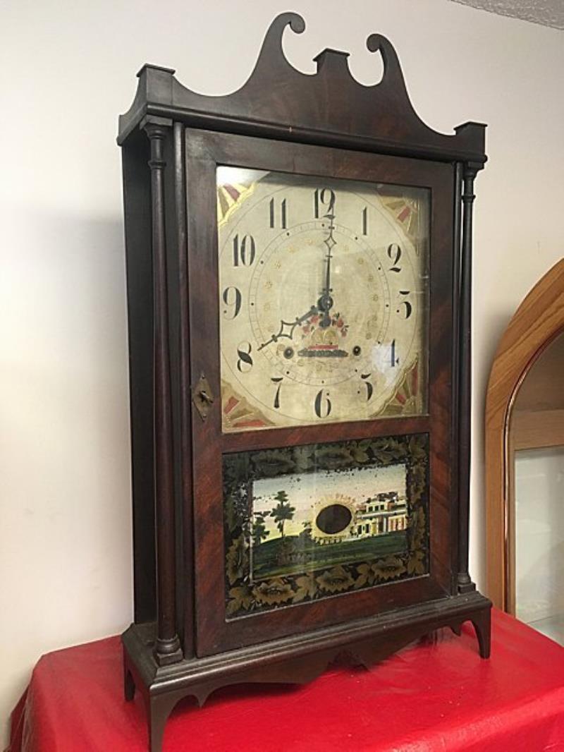 Seth Thomas Pillar and Scroll Shelf Clock