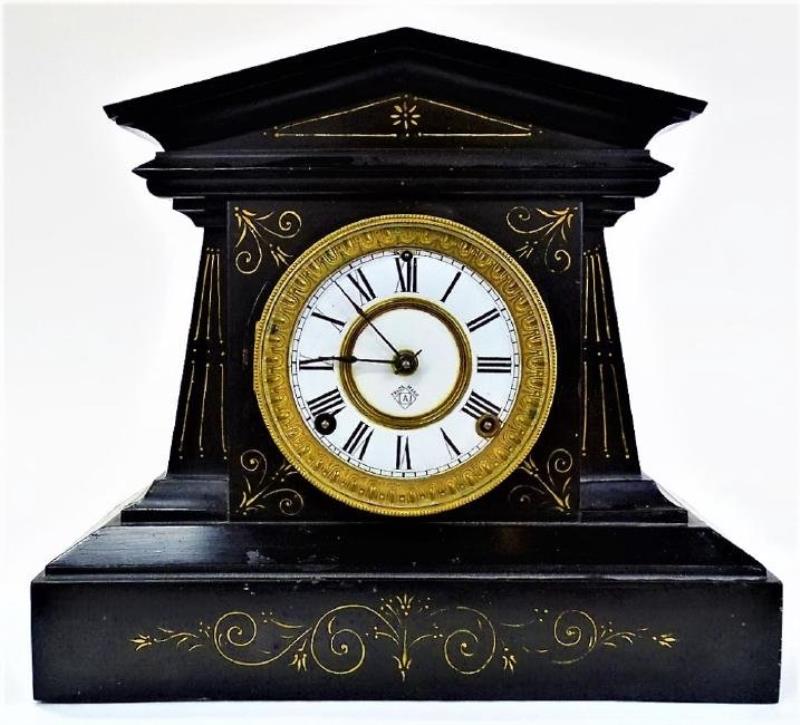 19TH C. ANSONIA NEO-CLASSICAL MANTEL CLOCK