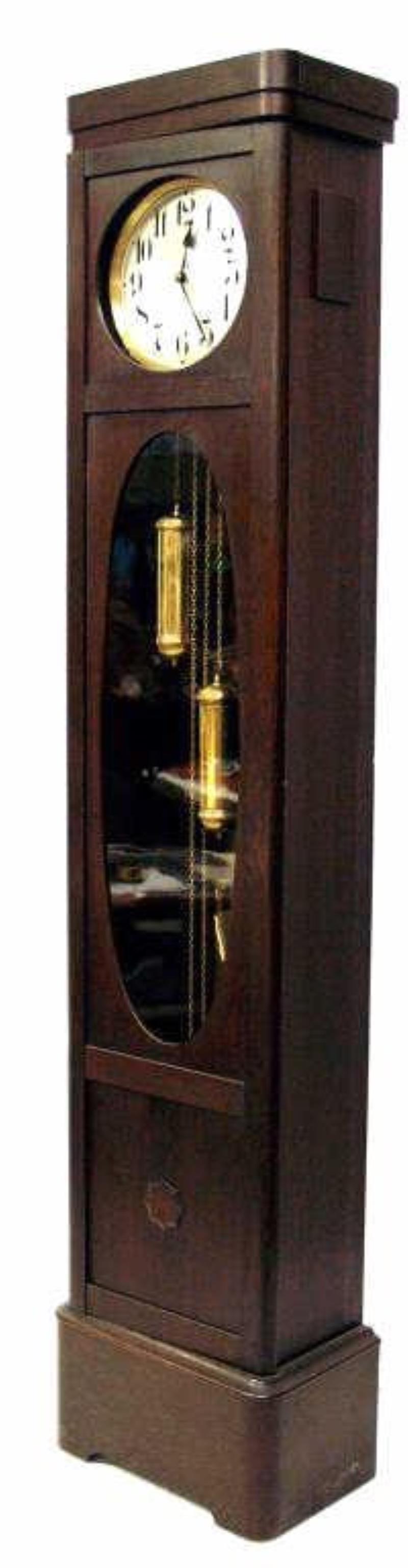 ANTIQUE GERMAN JUNGHANS WALNUT GRANDFATHER CLOCK