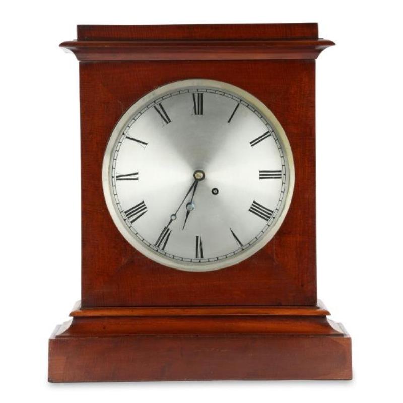 Fine 1840s Monumental English Fusee Mantel Clock