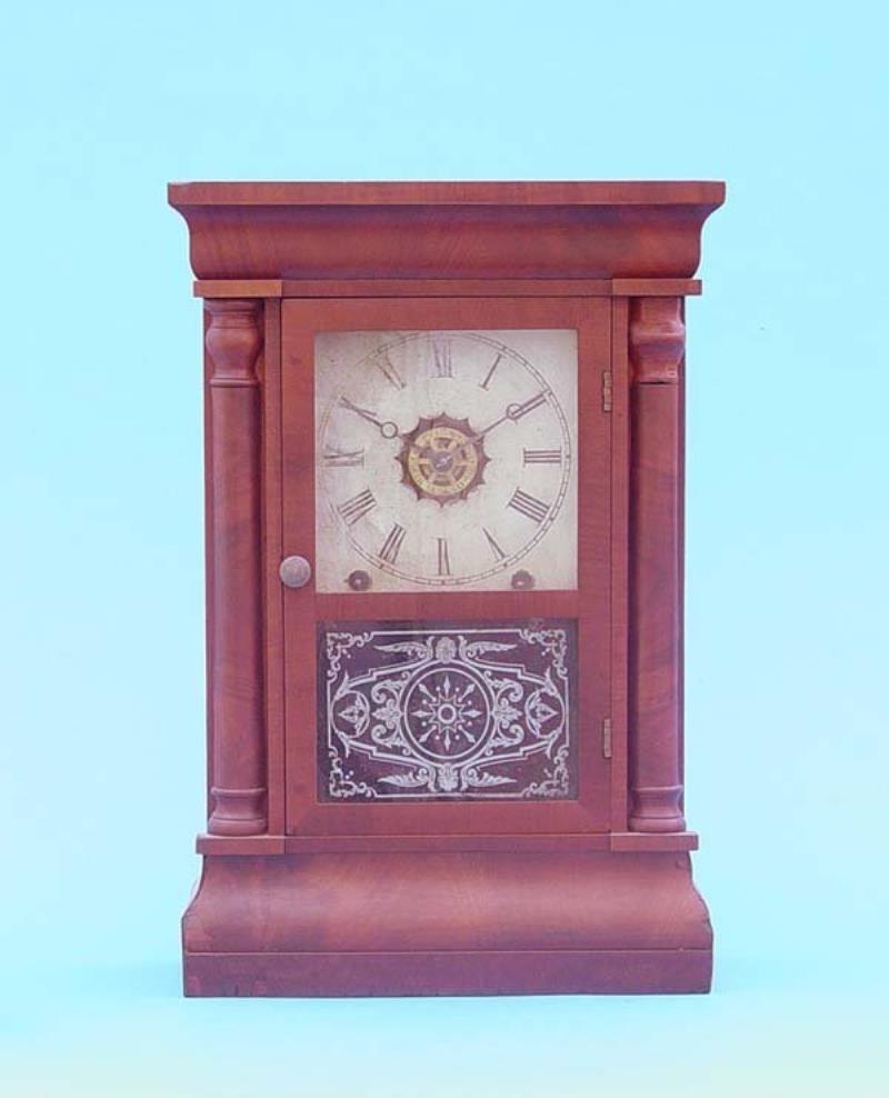 Small Column & Cornice Mantel Clock