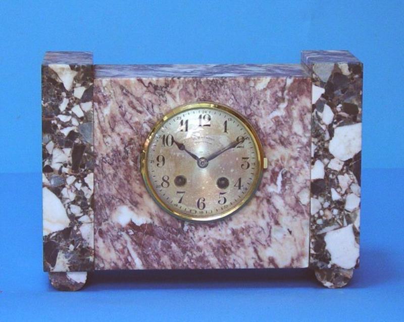 Art Deco Marble Mantel Clock