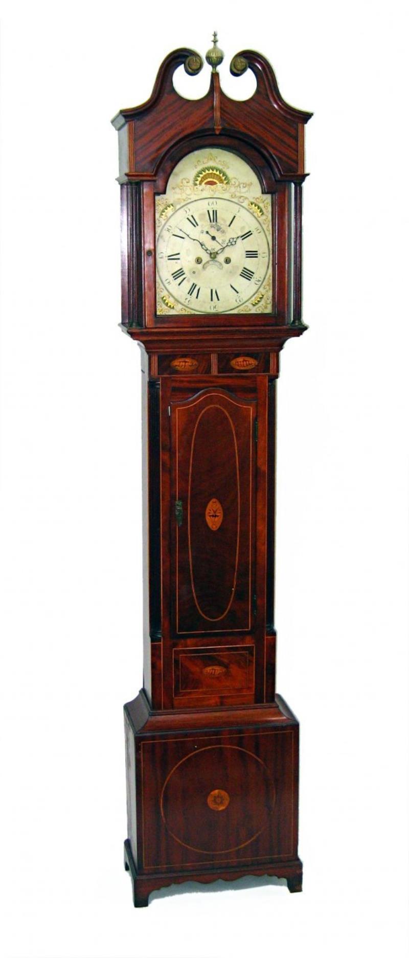 Fine Federal American Tall case clock