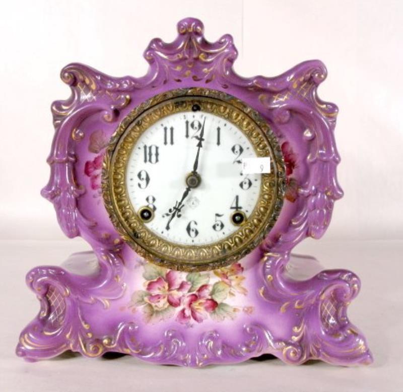 Ansonia Whisper China Mantle Clock