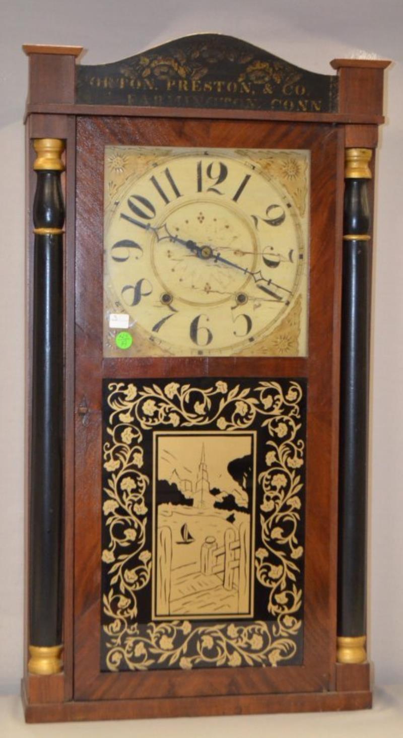 Orton, Preston & Co. Weight Driven Shelf Clock