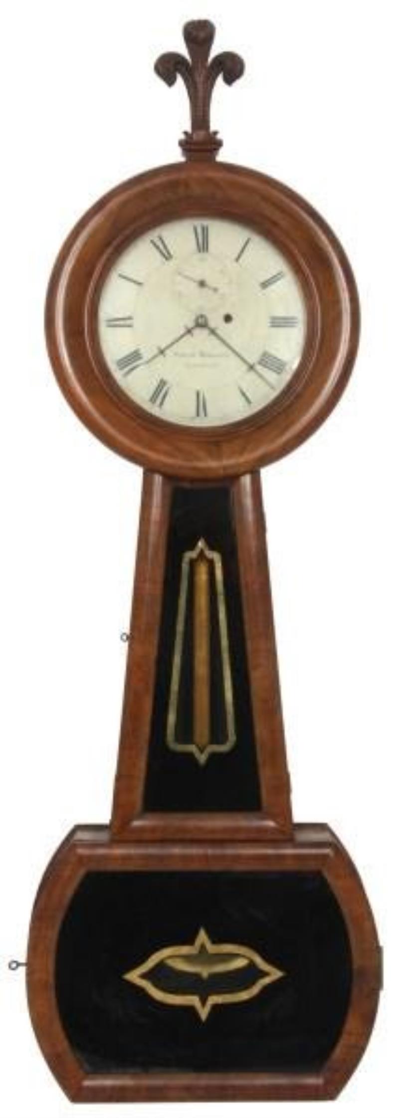 Attr. Simon Willard 5′ Weight Driven Banjo Clock