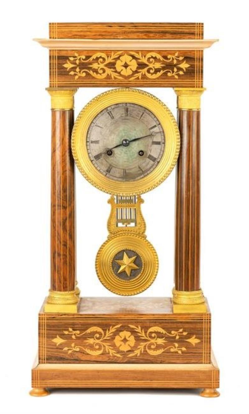 19th Century French Portico Clock