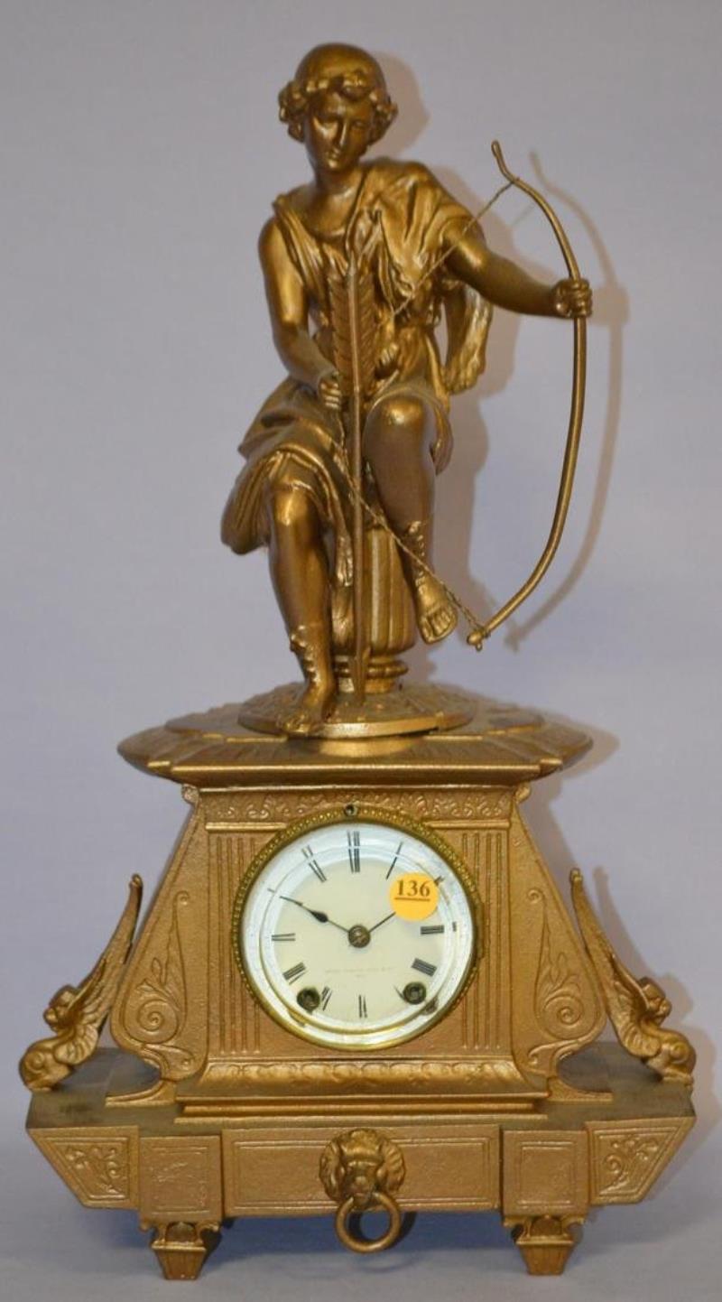 Antique Seth Thomas figural Mantle Clock